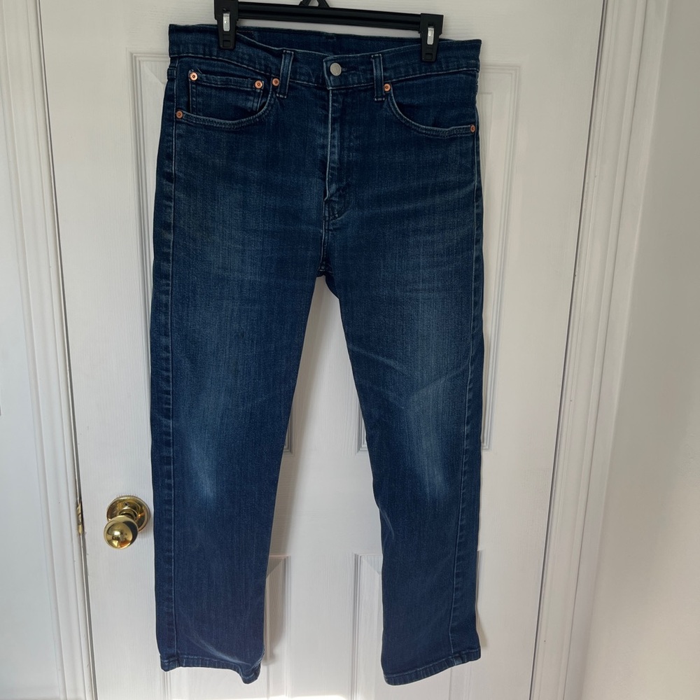 Men's dark blue Levis 505 Jeans